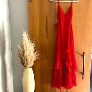 Fame Partner - Red Wrap Dress - Size 4